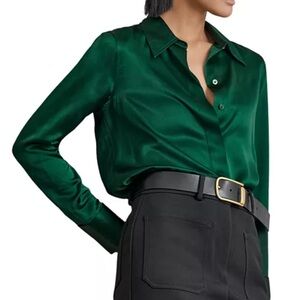 Reiss Ameira Silk Satin Shirt